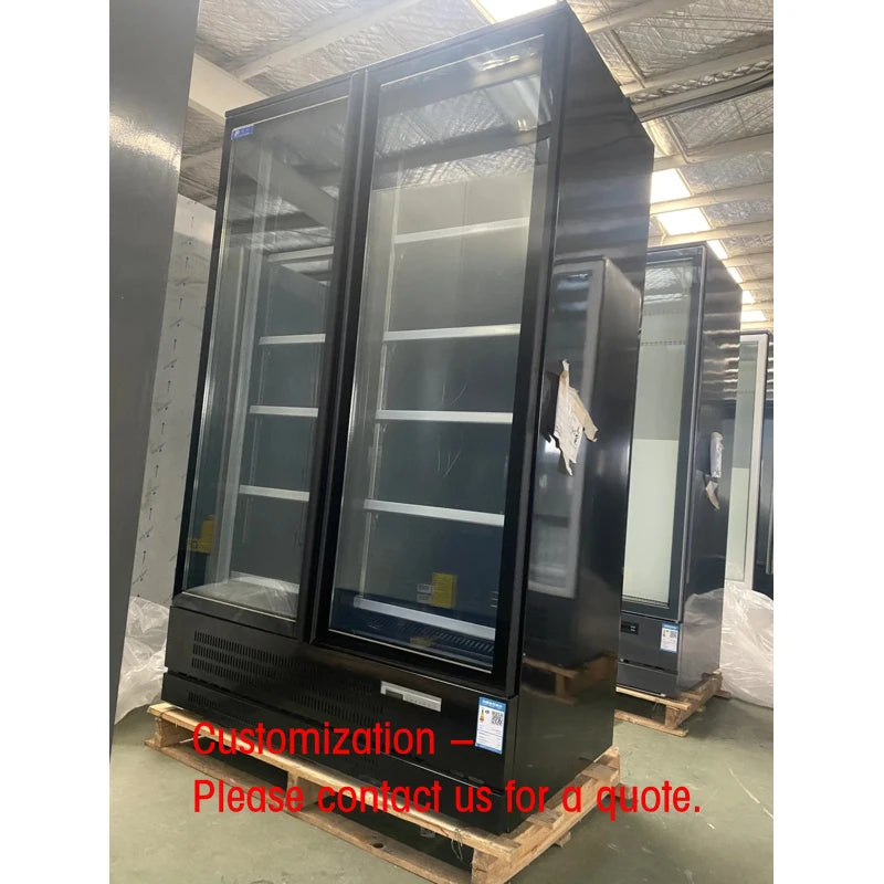 custom.Commercial Vertical Display Freezer with Sliding Glass Door Refrigeration Equipment Fridge