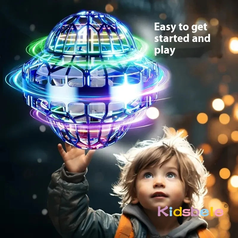 Kids Flying Ball Toy Magic Intelligent Sensor Floating Spinning UFO Shape Flying Ball Summer Indoor Outdoor Toy Birthday Gift