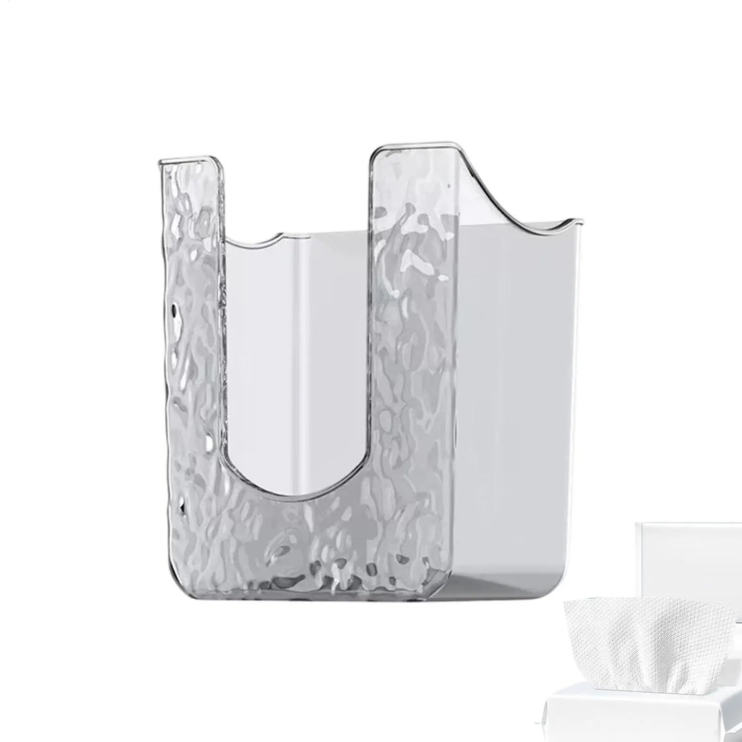 A Wipe Holder for Bathroom Wipes Holder Storage Box Container Organizer Adhesive Dispenser for Kitchen Family Bathroom Toilet