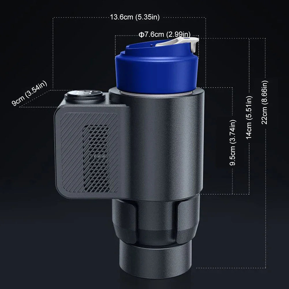 Smart 2 In 1 12V Car Cup Cooler Warmer with Temperature Display Mini Auto Refrigerator Drinks Cooling Heating Mug for Outdoor Tr WardBoyzPROShop