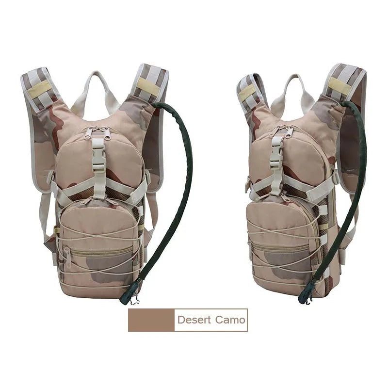 Tactical Hydration Pack Backpack Water-Proof 900D Polyester Ripstop Water Bag Water Bladder For Hiking Cycling Climbing Fishing