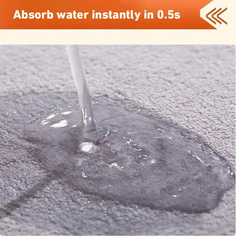 Bathroom Non-slip Water Absorbent Mat Soft Comfortable Shower Floor Rug Anti-slip Foot Pad For Household Toilet Bath Shower Room