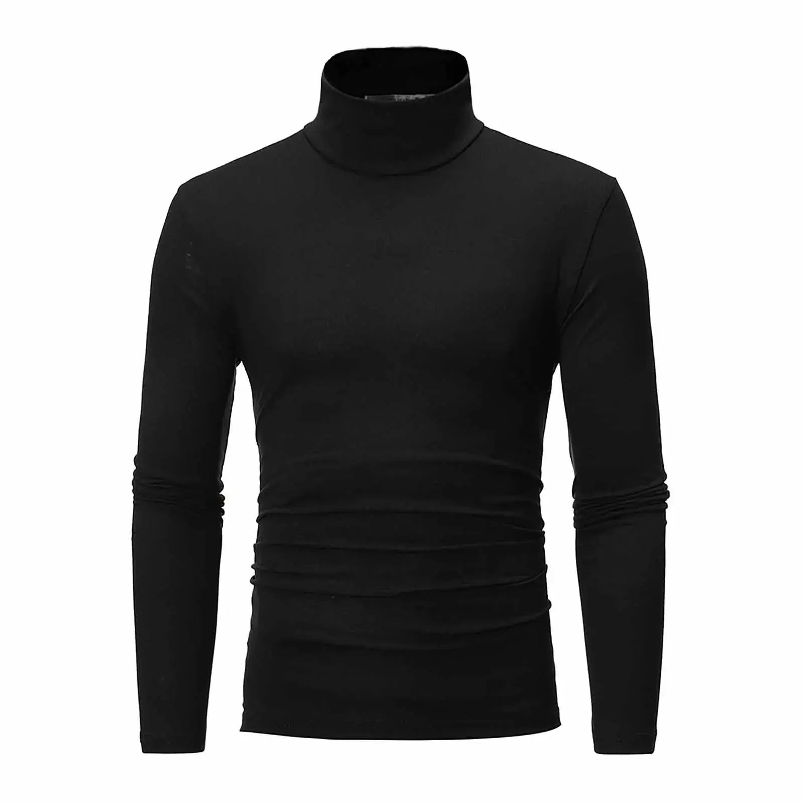 New Men's handsome half turtleneck bottom shirt,  gentle and comfortable, suitable for autumn, winter, senior undershirt WardBoyzPROShop