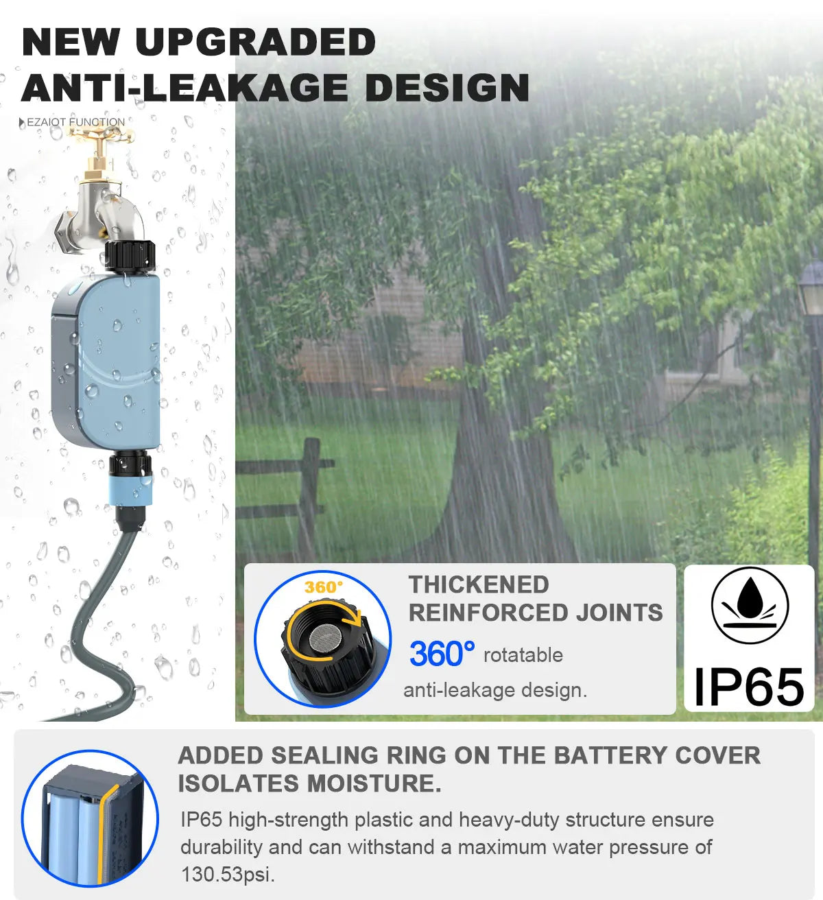 Smart WIFI Garden Watering Timer Tuya Automatic Sprinkler Remote Drip Irrigation System Outdoor Water Controller Valve Goole Hom