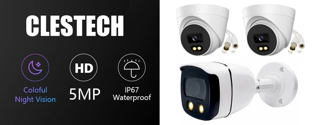 5MP 24H Full Color Night Vision CCTV AHD Dome Camera Indoor 4MP 1080P HD 4Array Luminous Led Digital H.265 For Home Video Sphere