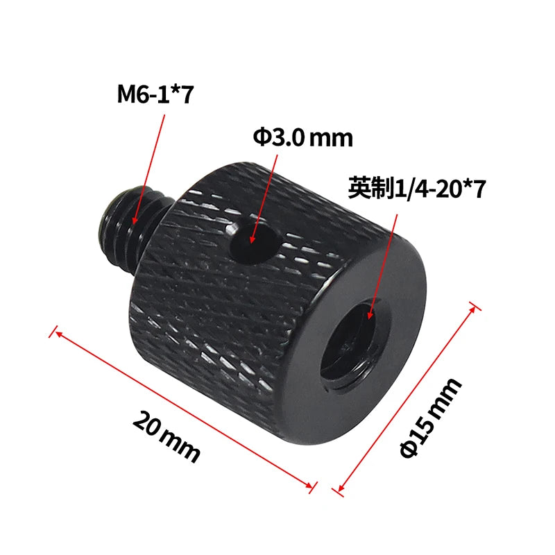 Conversion Screw 1/4 to 1/4 3/8" M4 M5 M6 M8 M10 Screw Projector Adapter DSLR Camera Tripod Ballhead Photography Fixing Mount