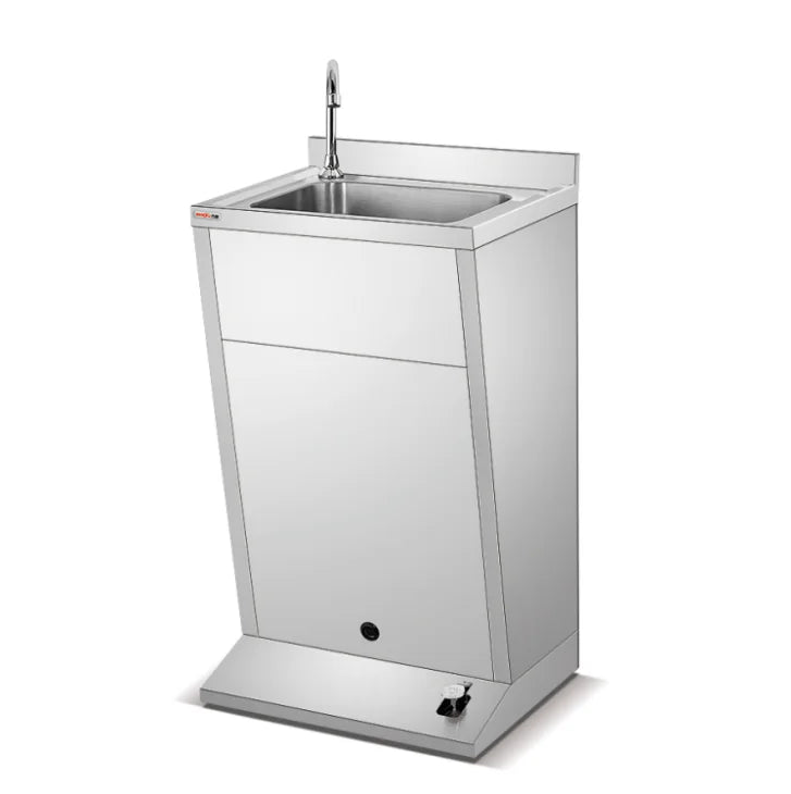 Outdoor 304 stainless steel automatic hands-free sink wash basin industrial pedal sink hotel restaurant