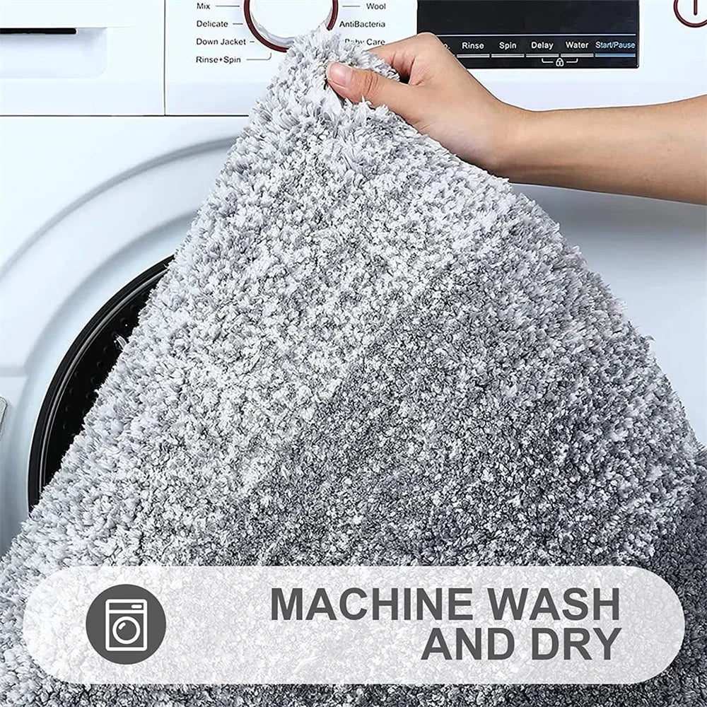 40x60CM Bathroom Rug Soft Foot Mat Absorbent Microfiber Bath Rugs Non-Slip Plush Carpet Wash Dry Bath Mat For Door Floor Shower