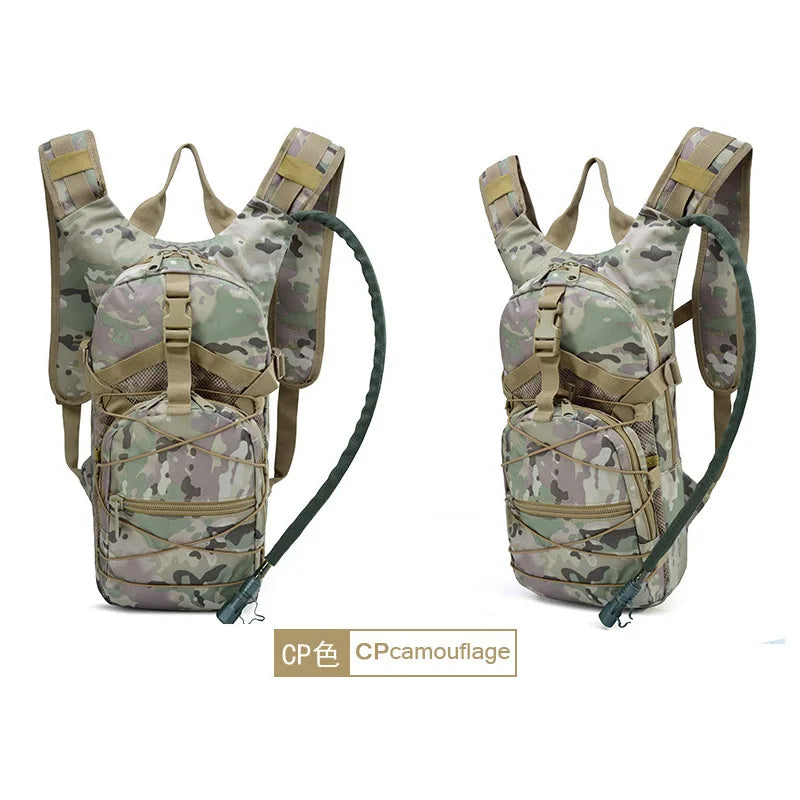 Tactical Hydration Pack Backpack Water-Proof 900D Polyester Ripstop Water Bag Water Bladder For Hiking Cycling Climbing Fishing