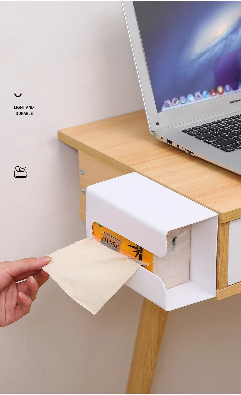 Bathroom Tissue Boxes Paper Holder Wall Hanging Tissue Box Tissue Racks Kitchen Napkin Storage Rack Toilet Paper Dispenser