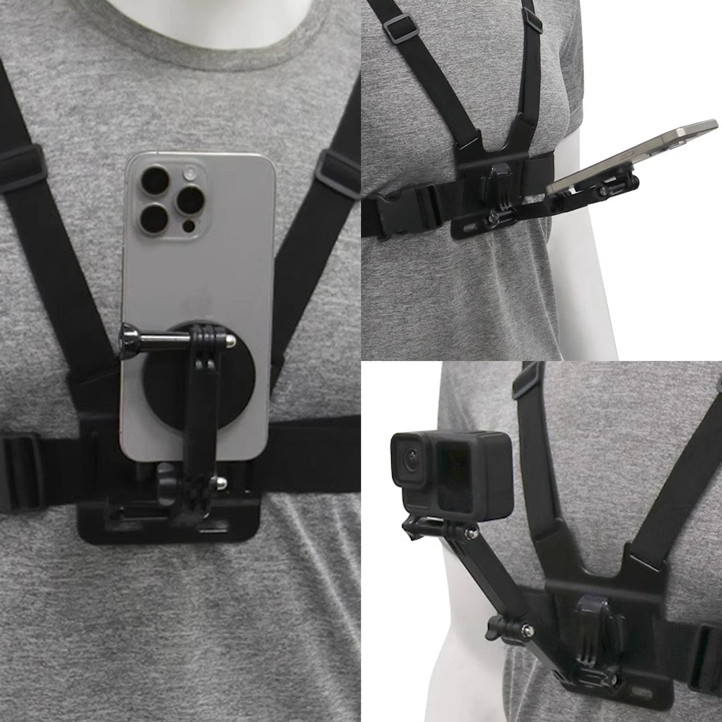 Universal Extension Pivot Arm Mount Kit for DJI GoPro Hero 13 12 11 DJI Action 5 Pro 4 Adjustable Straight Joints Adapters