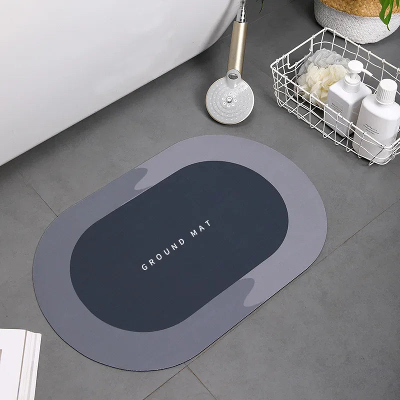 Bath Mat Super Absorbent Non Slip Bath Bathroom Rug Quick Drying Bath Shower Rug     Kitchen Entrance Door Mats Home Floor Mat
