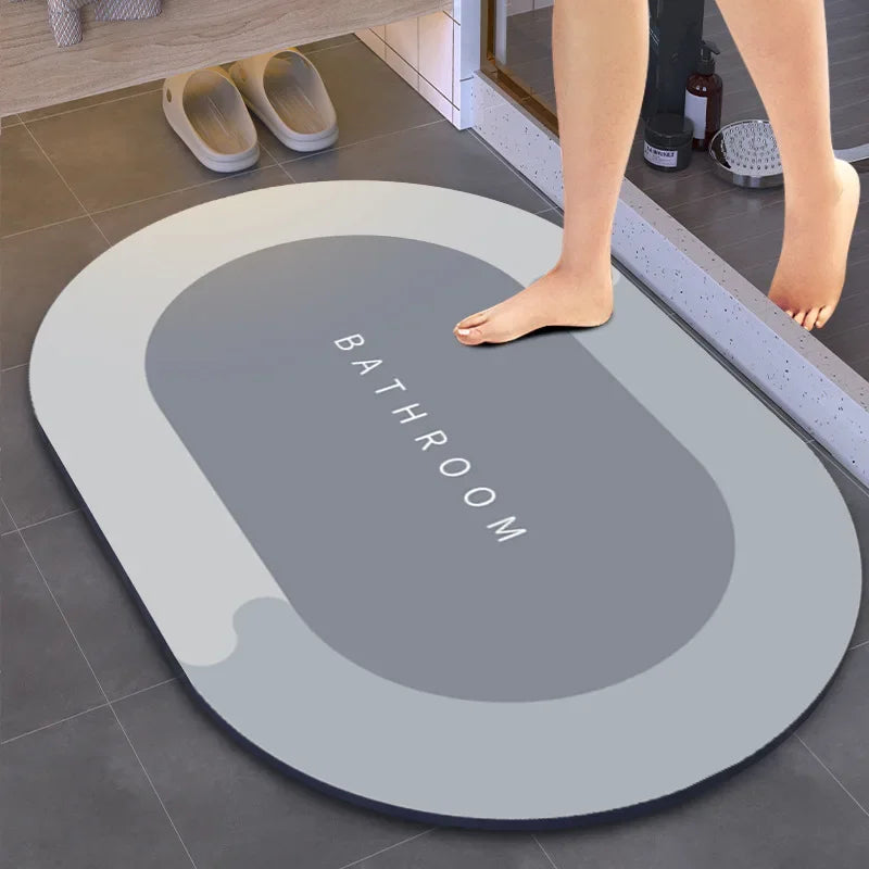 Bath Mat Super Absorbent Non Slip Bath Bathroom Rug Quick Drying Bath Shower Rug     Kitchen Entrance Door Mats Home Floor Mat
