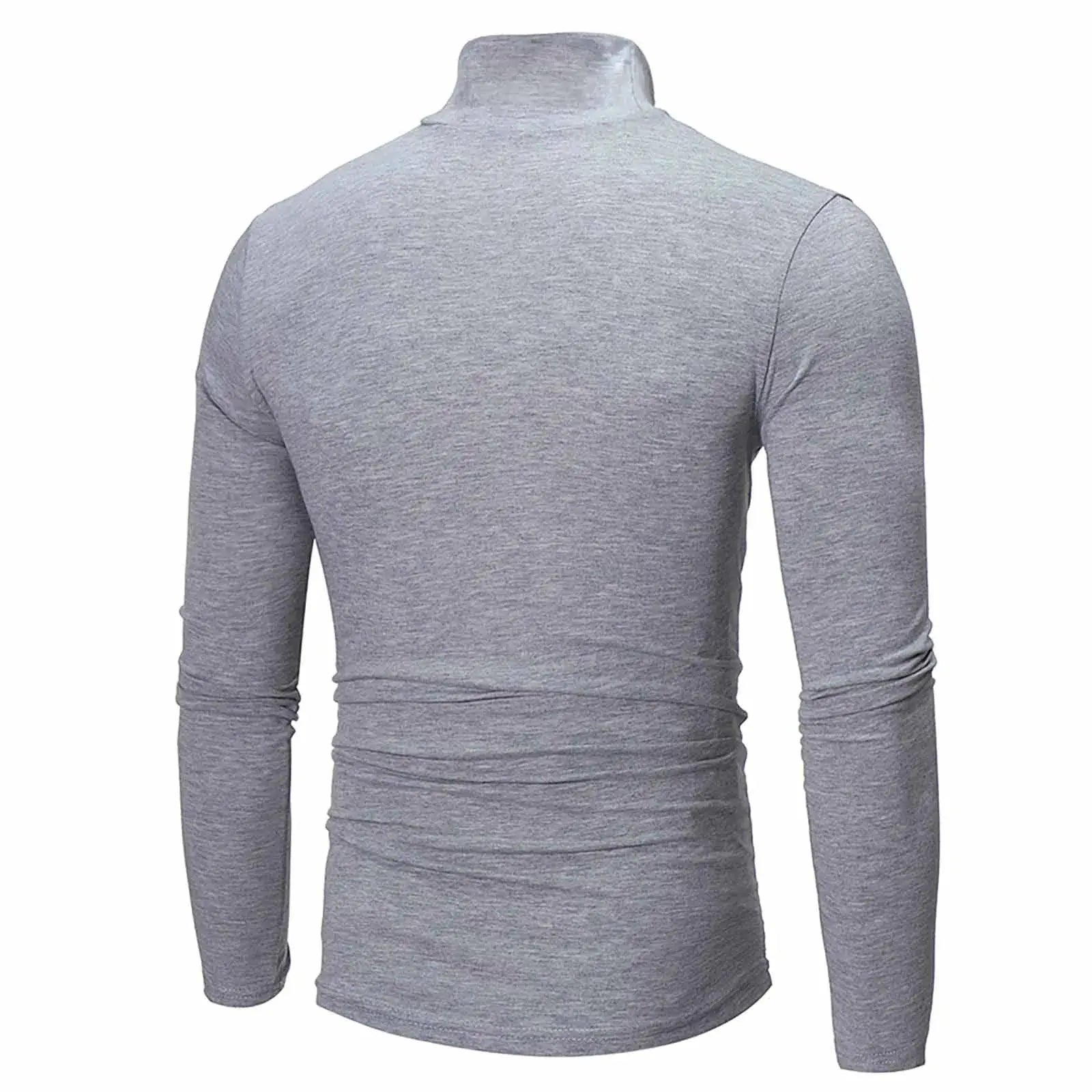 New Men's handsome half turtleneck bottom shirt,  gentle and comfortable, suitable for autumn, winter, senior undershirt WardBoyzPROShop