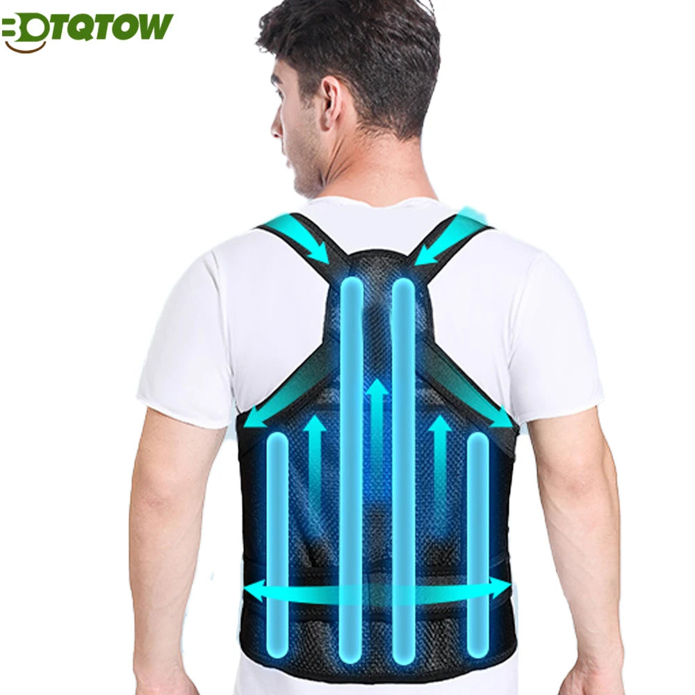 Posture Corrector-Back Brace for Men & Women- Fully Adjustable Straightener for Mid,Upper Spine Support- Neck,Shoulder, Clavicle