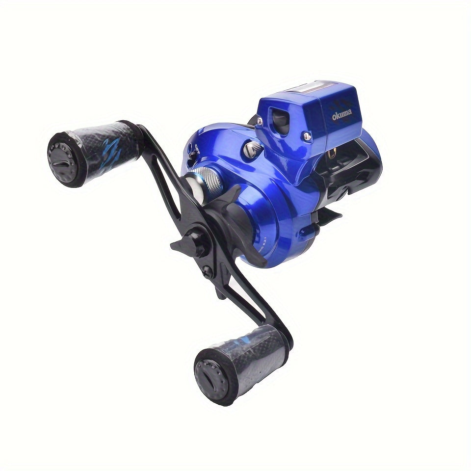 Experience Unparalleled Fishing Performance with OKUMA's Baitcast Reels - CONVECTOR/RED EDGE/BLUE EDGE Low Profile Line Counter Reel for Sea Fishing WardBoyzPROShop