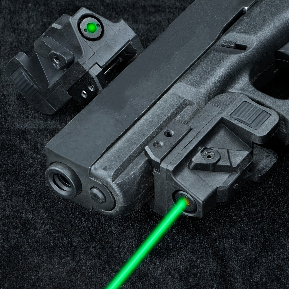 USB Rechargeable Green Laser Sight - Low Profile, Shockproof Dot Scope for Pistols & Rifles, 5mW Power, 0.5" Spot Size, Low Profile Beam, USB Rechargeable, Green Dot Sight, Shockproof WardBoyzPROShop