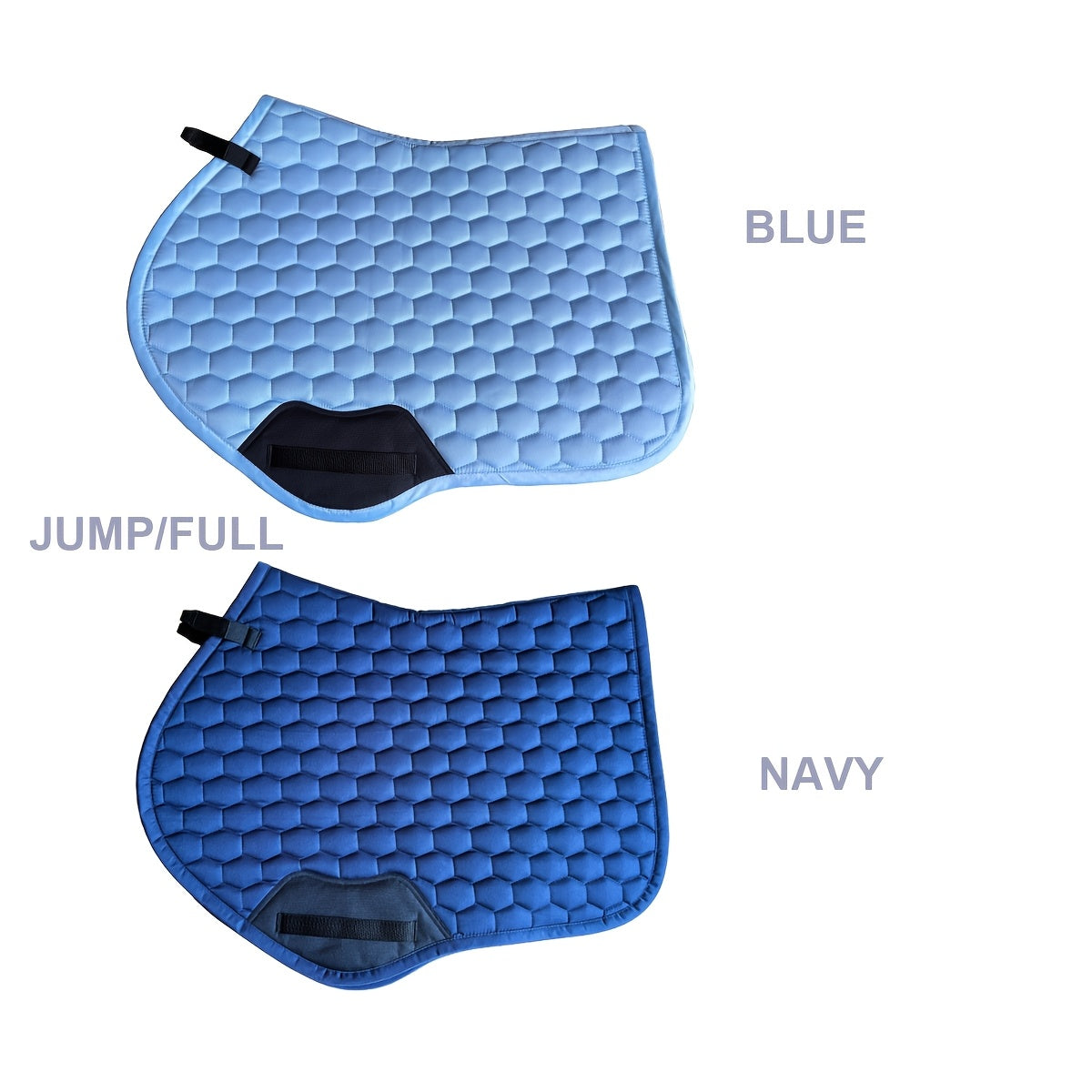 Premium Navy Blue Quilted Saddle Pad for Horses - Durable Polyester, Full & Jump Sizes with Reinforced Patch Protection, Ideal for Equestrian Activities, Horse Riding Gear|Naval Saddle Pad|Polyester Saddle Pad - WardBoyzPROShop