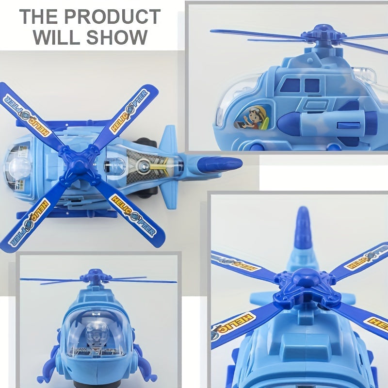 Electric Helicopter Toy for Kids with Lights and Music, 360° Rotating, Durable Plastic, Suitable for Boys and Girls, Ideal for Holidays and Playtime