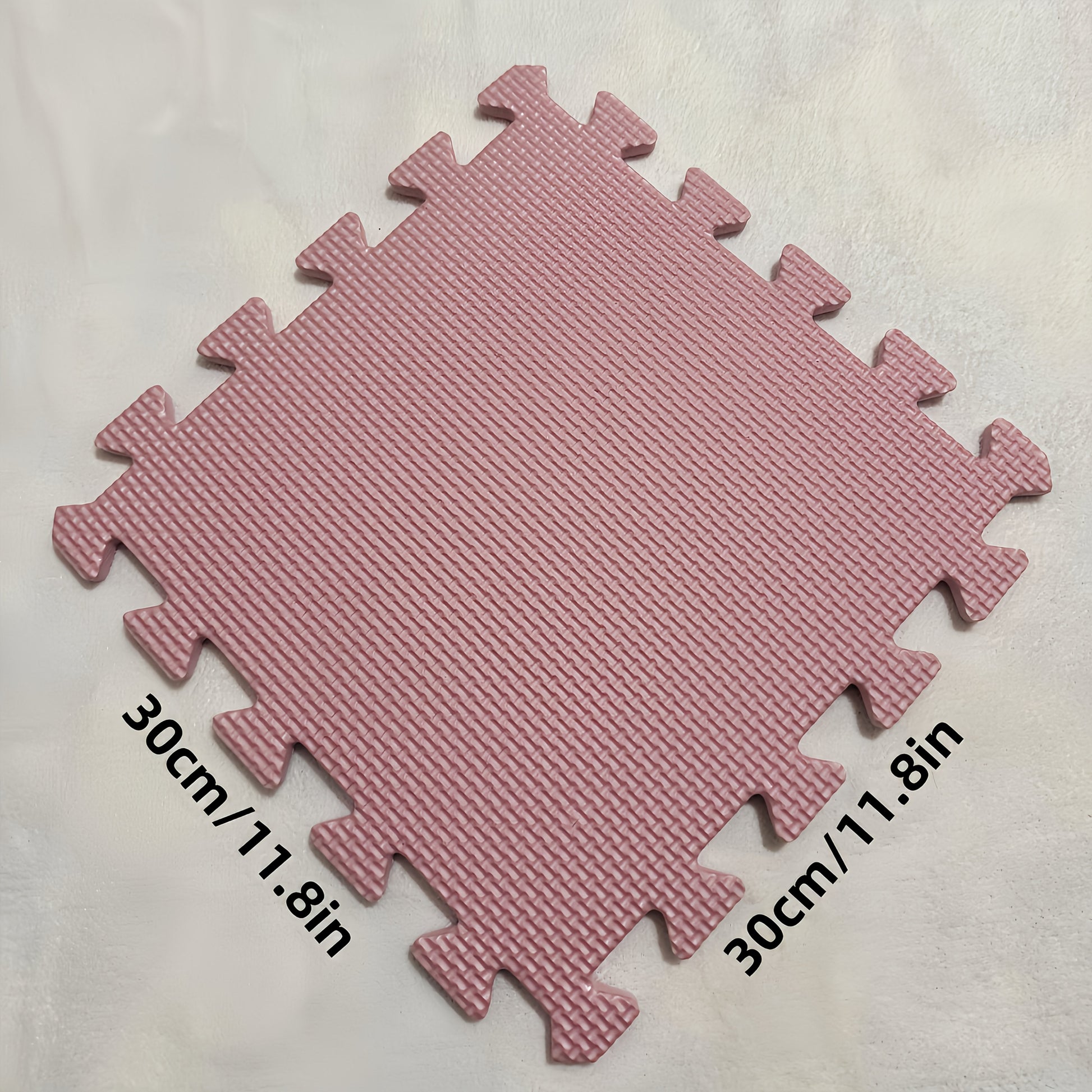 40 Piece Beige, Pink, Navy Blue, Gray Spliced Floor Mats - 30cm x 30cm x 1.0cm Thick Crawling Mat, Yoga Mat WardBoyzPROShop