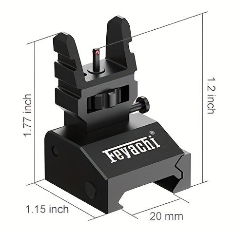 Feyachi S37 Fiber Optic Iron Sights - Red Green Dots Fiber Flip Up Sights, Rail Mount Flip Up Sights, Tool-Free Adjustment Front and Rear Backup Iron Sight - For Rifles - Suitable for Hunting, Shooting & Tactical Use - Great WardBoyzPROShop