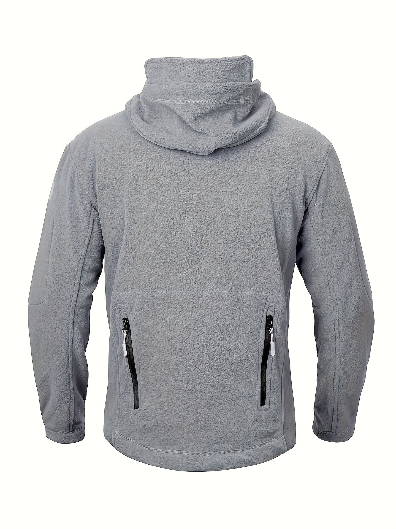 Men's Tactical Hoodie Fleece Jacket Winter Warm Full-Zip Military Army Outerwear Outdoor Sport Hooded Skiing Hunting Hiking Coat with 7 Zip Pockets WardBoyzPROShop
