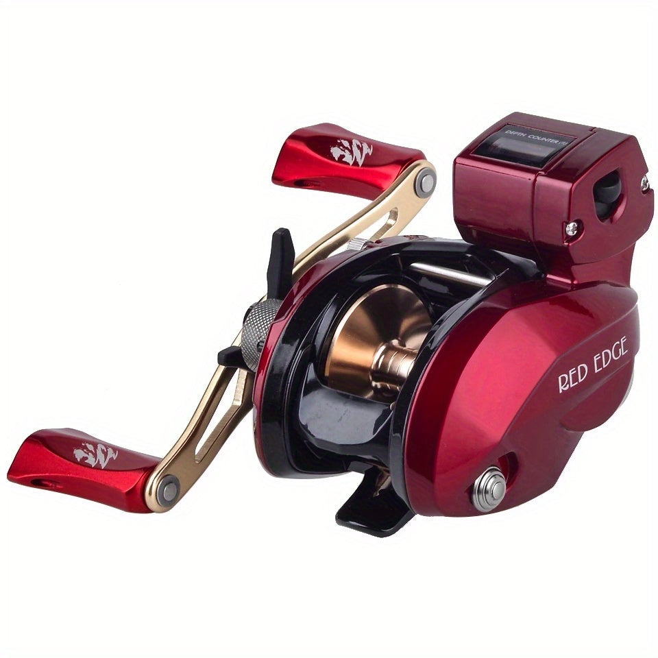Experience Unparalleled Fishing Performance with OKUMA's Baitcast Reels - CONVECTOR/RED EDGE/BLUE EDGE Low Profile Line Counter Reel for Sea Fishing WardBoyzPROShop