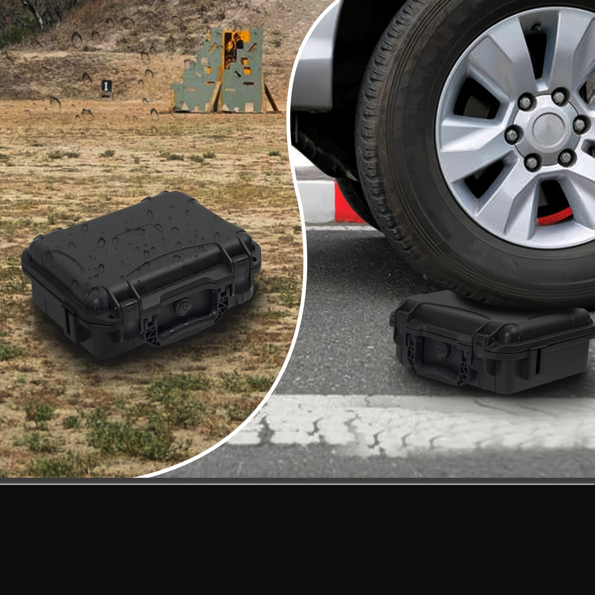 Lockable Hard Shell Gun Case - Durable Firearm & Ammo Storage Box for 9x19mm, 9mm Luger, 380ACP, 38 S&W, 32 S&W,.40 S&W (Case Only) WardBoyzPROShop