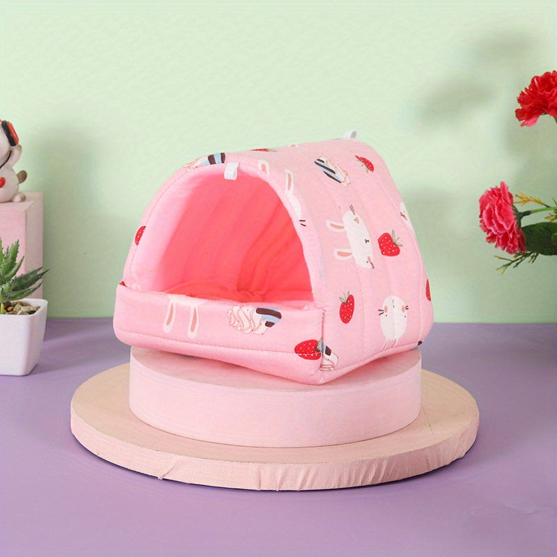 Guinea Bed Cave Cozy Hamster House Hideout Hide House Small Animal Dwarf Rabbits Hedgehog Bearded Dragon Winter Nest Squirrel Hamster Cage Accessories WardBoyzPROShop