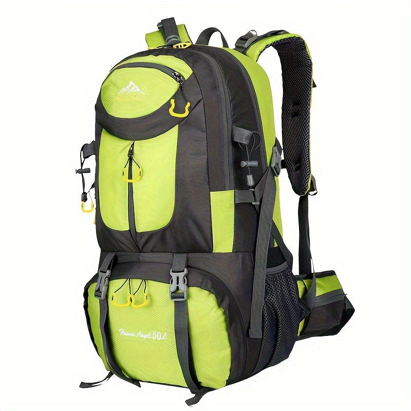 1pc 13.21gal Large Capacity Mountaineering Bag, Waterproof Hiking Backpack For Men Women, Suitable For Outdoor Travel Climbing Camping - WardBoyzPROShop