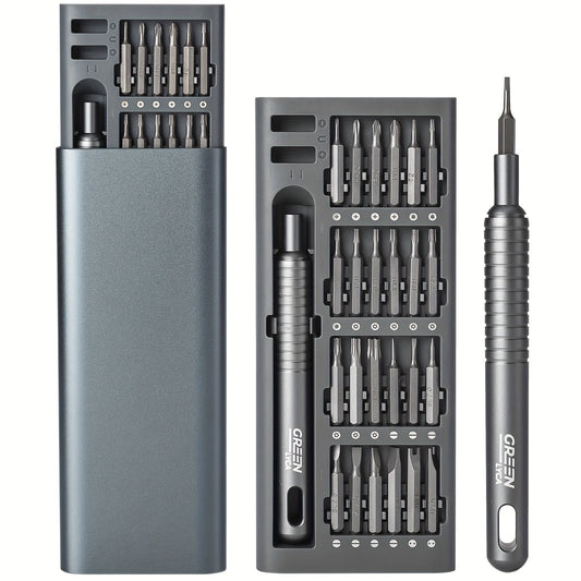 48-in-1 Precision Screwdriver Set - Professional Magnetic Driver Kit with 6-inch Metal Handle and Portable Aluminum Box - Ideal for Electronics, Watch, Drone, Gadget Repair and Maintenance WardBoyzPROShop