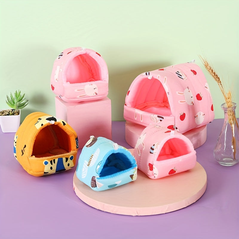 Guinea Bed Cave Cozy Hamster House Hideout Hide House Small Animal Dwarf Rabbits Hedgehog Bearded Dragon Winter Nest Squirrel Hamster Cage Accessories WardBoyzPROShop