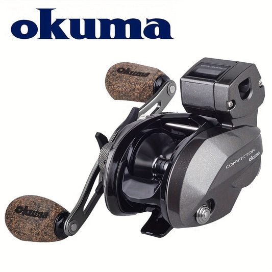 Experience Unparalleled Fishing Performance with OKUMA's Baitcast Reels - CONVECTOR/RED EDGE/BLUE EDGE Low Profile Line Counter Reel for Sea Fishing WardBoyzPROShop