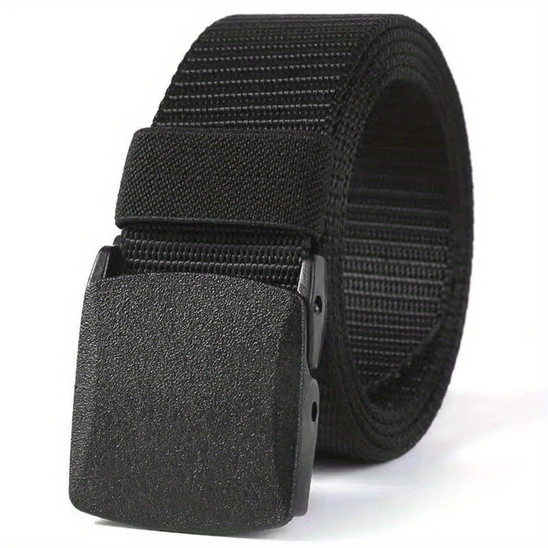 1pc Automatic Buckle Nylon Male Army Tactical Belt Mens Military Waist Canvas Belts, Ideal Choice For Gifts WardBoyzPROShop
