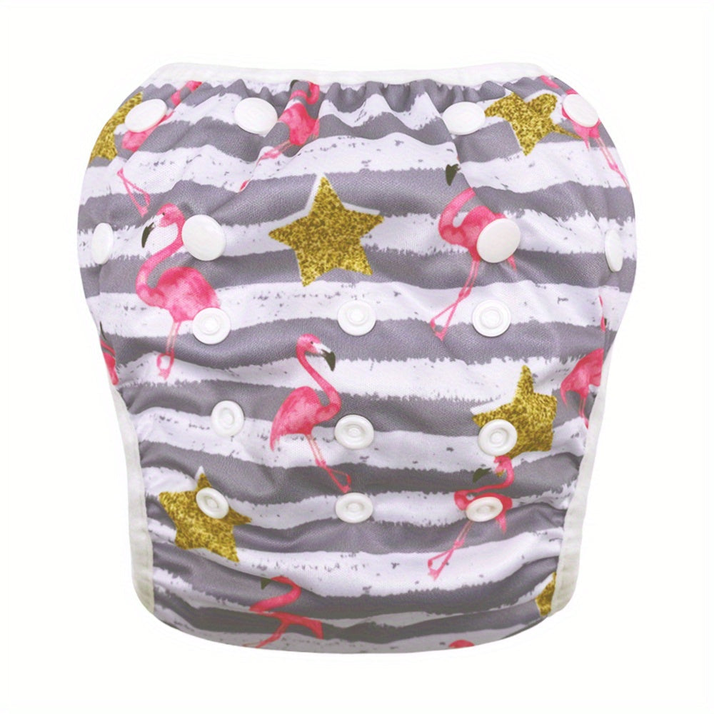 1pc Reusable Baby Swim Diaper, Adjustable Diaper Swim For Toddlers 9 Months - 3 Years Old, For Swimming Lessons Baby Girls, Boys, Natural Color Swim Diaper, Halloween, Thanksgiving And Christmas Gift WardBoyzPROShop
