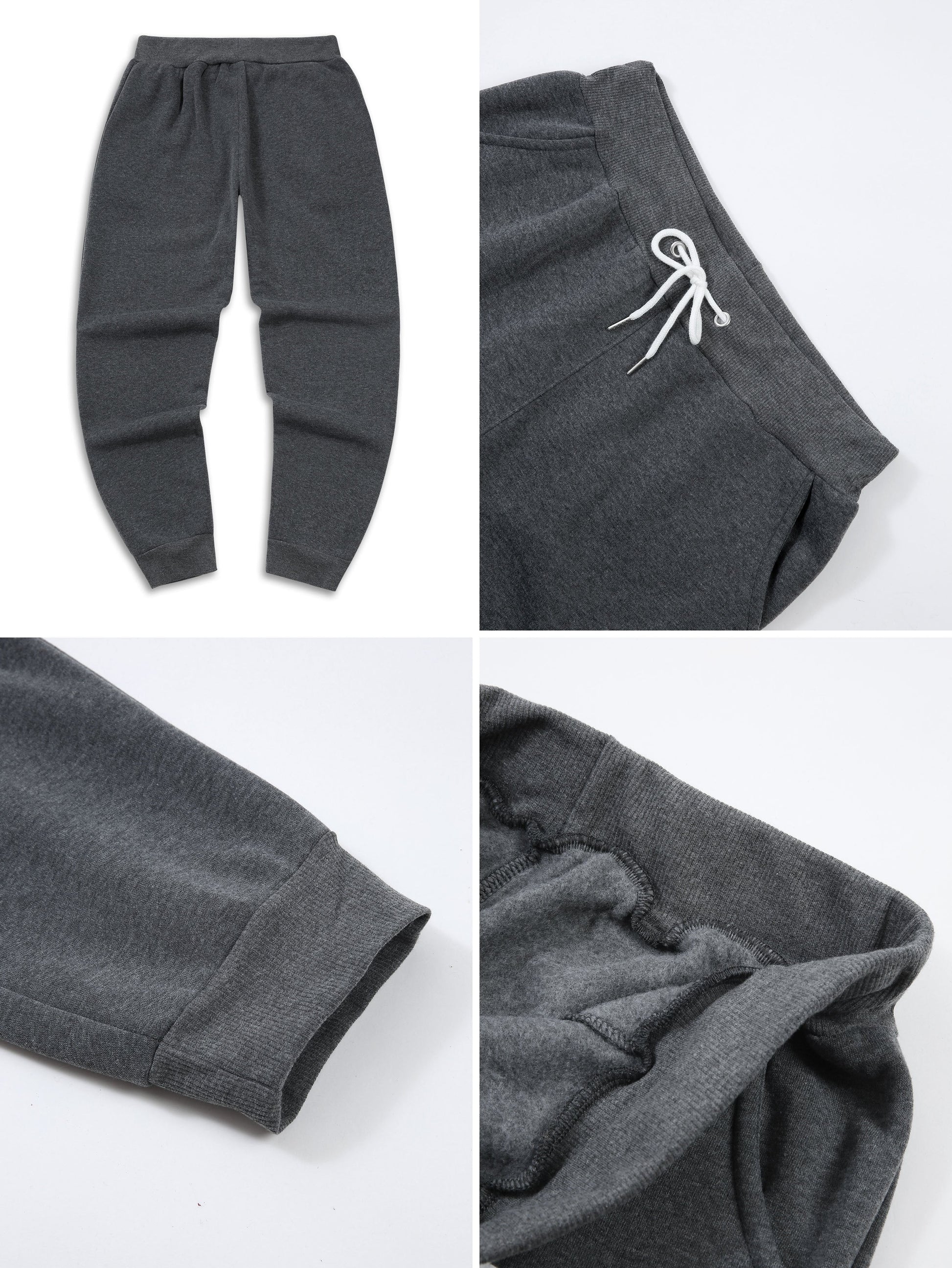 3pcs Men's Casual Jogger Sweatpants - Soft, Comfortable, Polyester Blend for Fall & Winter, Black/Navy/Gray WardBoyzPROShop