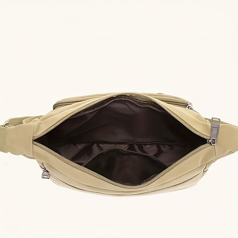 1pc Stylish Army Green Polyester Casual Travel Crossbody Bag - Adjustable Shoulder Strap, Retro Messenger Bag for Going Out, Personality Style, Durable and Water-Resistant - Perfect for Outdoor Hiking and Daily Use - WardBoyzPROShop