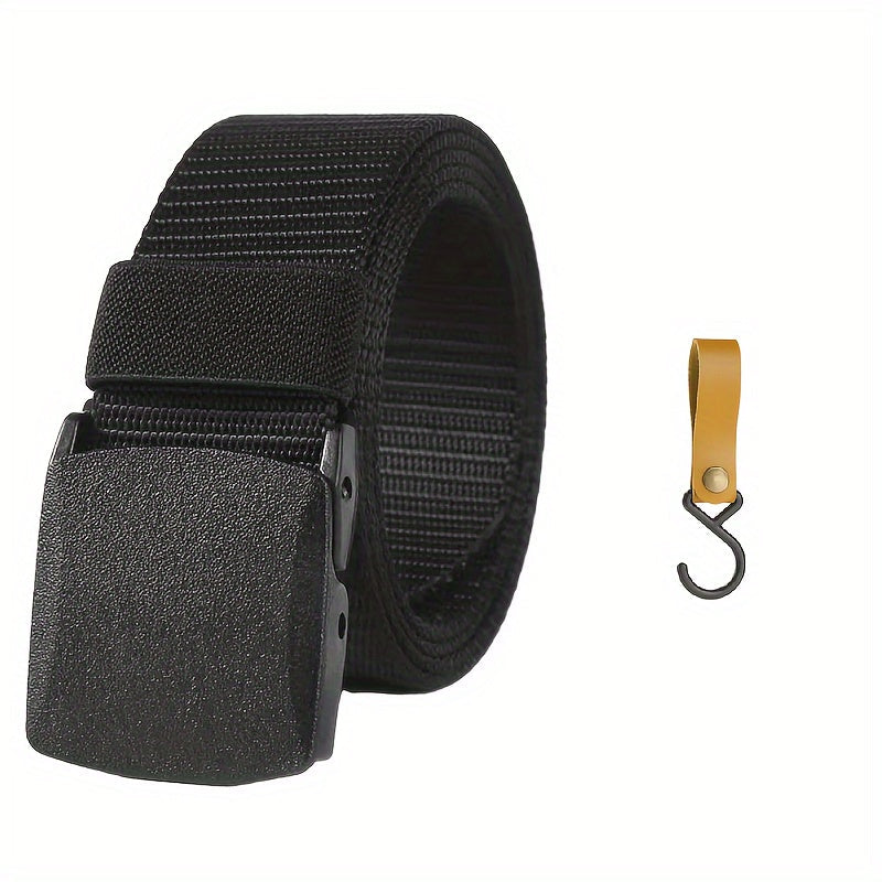 1pc Automatic Buckle Nylon Male Army Tactical Belt Mens Military Waist Canvas Belts, Ideal Choice For Gifts WardBoyzPROShop