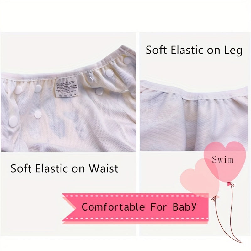 1pc Reusable Baby Swim Diaper, Adjustable Diaper Swim For Toddlers 9 Months - 3 Years Old, For Swimming Lessons Baby Girls, Boys, Natural Color Swim Diaper, Halloween, Thanksgiving And Christmas Gift WardBoyzPROShop