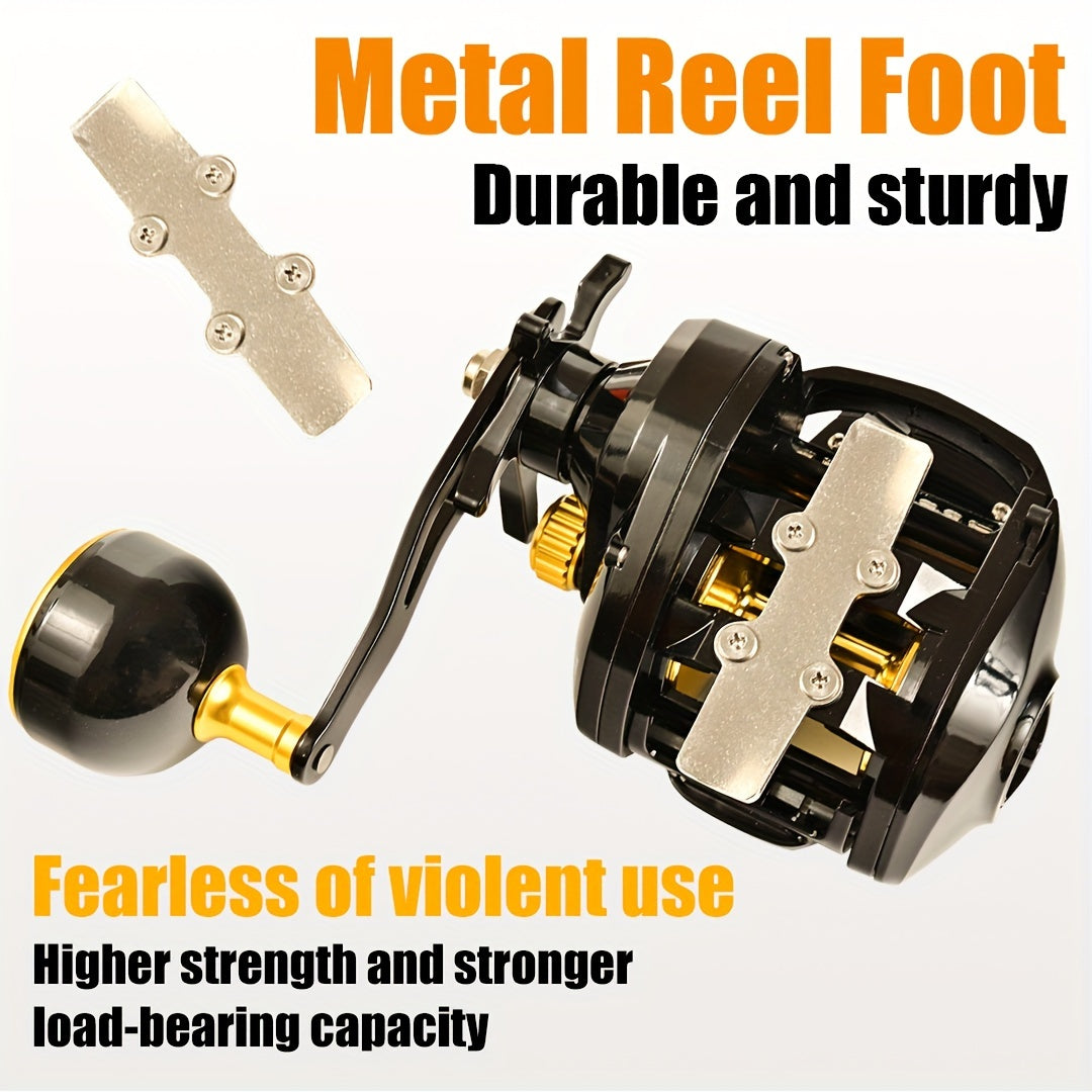 1pc 6.3:1 Gear Ratio Electronic Fishing Reel, Large Screen Counting Baitcasting Reel, Digital Display Fishing Reel With 26.46LB Brake Force, Fishing Tackle For Saltwater WardBoyzPROShop