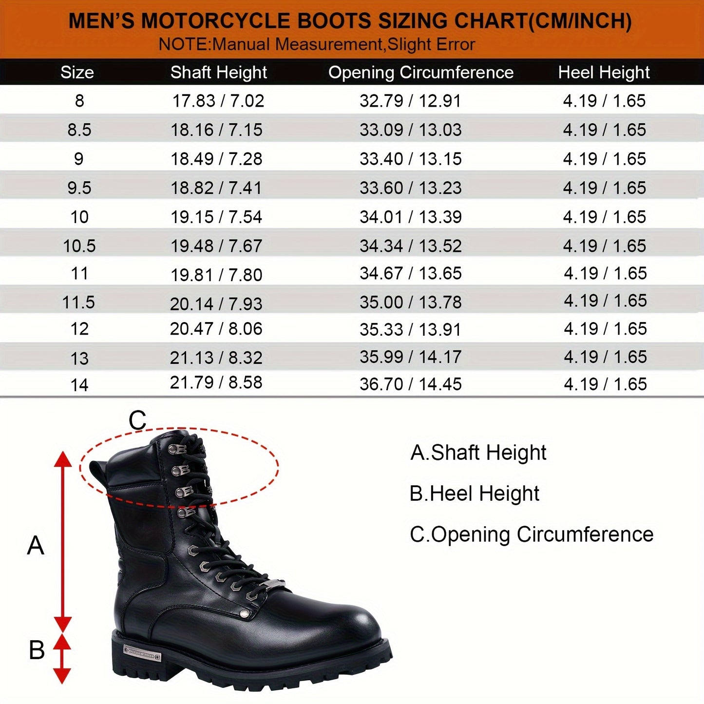 Black Faux PU Leather Motorcycle Boots with Side Zipper, Lace Up Ankle Booties, Low Heel Military Combat Boots for Riding Biker