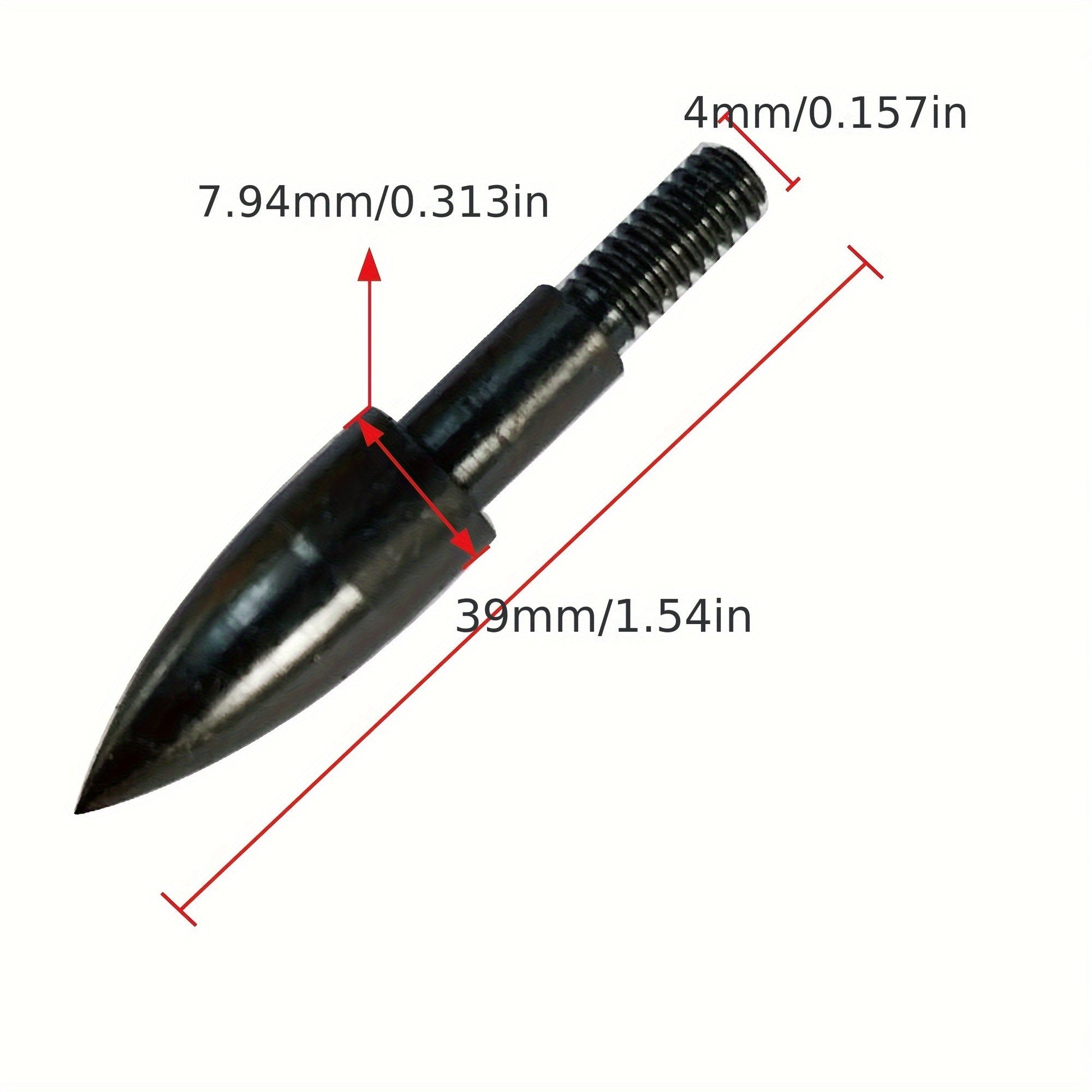 24pcs Archery Arrow Tips 100/125 Grain Field Tips 5/16 Inch Screw in Bullet Points, Archery Target Crossbow Practice Tip for Arrow Recurve Bow Compound Bow, Hunting Bow Arrow Target Practice WardBoyzPROShop