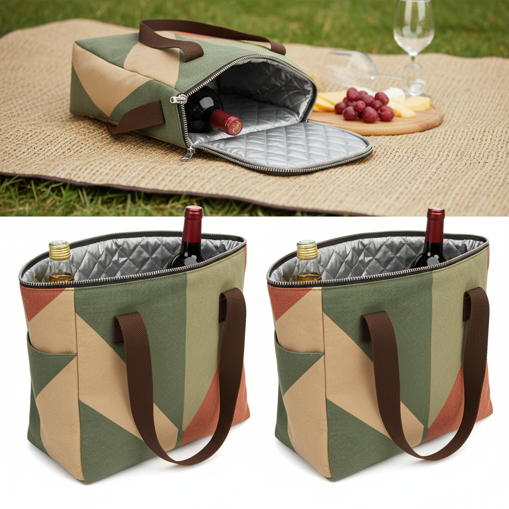 Cooler Wine Bottle Insulated Bag for Wine Thermal 2 Drink Bottle Beer Outdoor Portable Carrier Cooler Totes for Outdoor Party